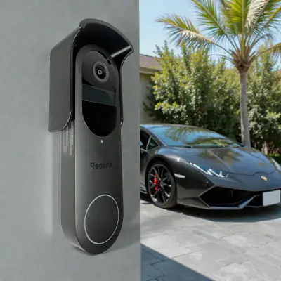Reolink Video Doorbell Wifi Black – Like New, Never Used, Boxed
