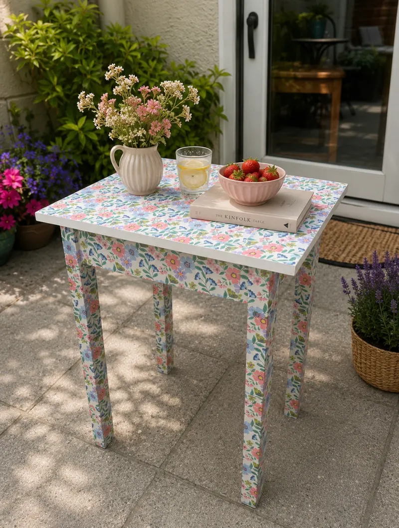 Unique Floral Table - image 1